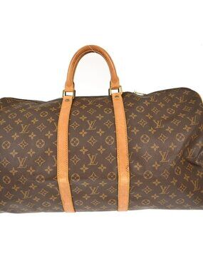 Louis Vuitton Monogram Keepall 55 Travel Handbag